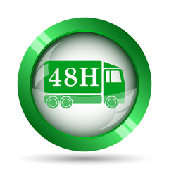 48H delivery truck icon