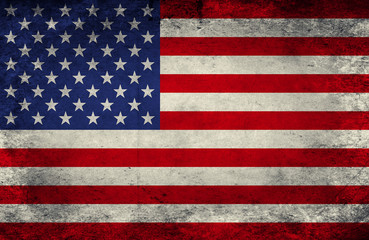 Fototapeta premium Grunge USA Flag