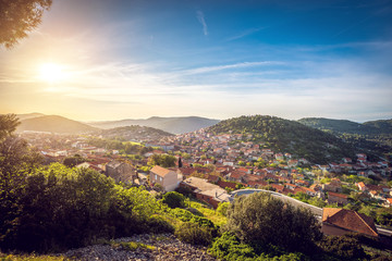 Obraz premium Blato village in Croatia