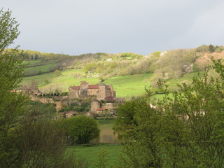 Fototapeta na wymiar Bourgogne - Saône -et-Loire - Brézé-le-Chatel