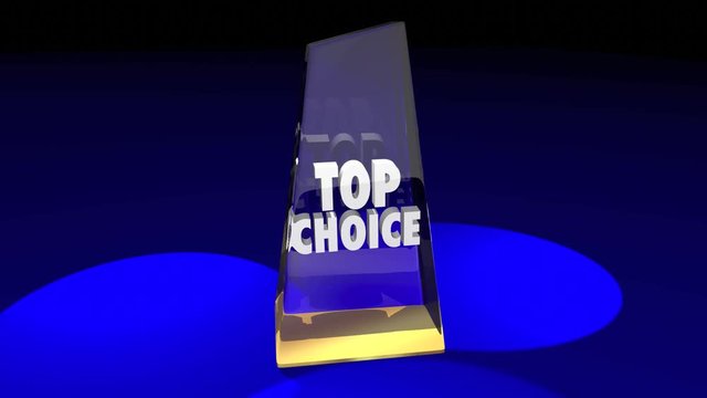 Top Choice Award Honor Best Ultimate Pick Poll Winner 3d Animation