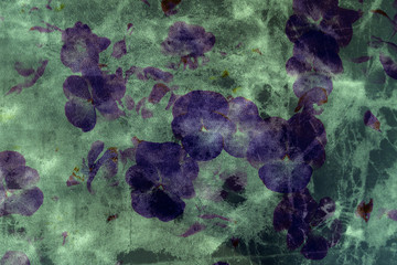 Modern Graphic Digital Floral Art Design