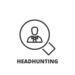 Line icon. headhunting