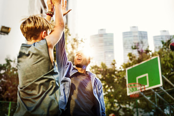 Basketball Player Athlete Exercise Sport Stadium Concept