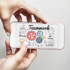 Teamwork Team Collaboration Connection Togetherness Unity Concep