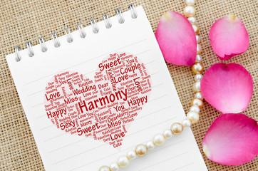 Love on open diary. © gamjai