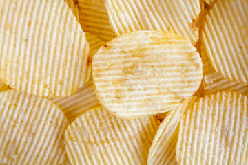 Potato chips background