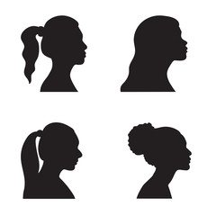 Profile  woman silhouette