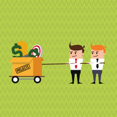 Businessman design. business icon. cartoon concept