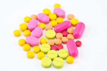 colorful pills 