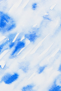 abstract bluel watercolor illustration