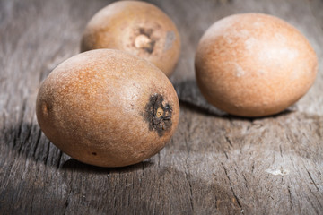 Fresh Sapodilla isolated