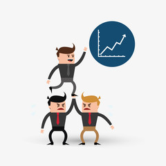 Project design. Businessman icon. Infographic concept