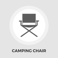 Camping chair Vector Flat Icon