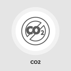 CO2 flat icon