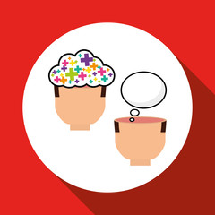 Think design, postive and idea concept