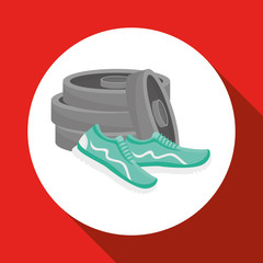 Healthy lifestyle design, fitness and bodybuilding concept