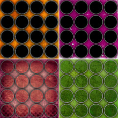 set of colorful circles backgrounds, illustration