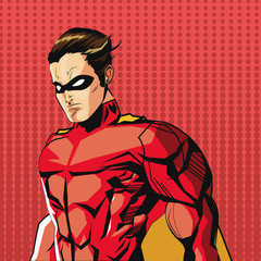 Superhero design. Superman icon. Costume illustration © Jemastock