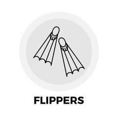 Flippers Line Icon