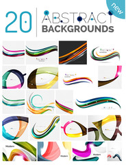 Pack of vector abstract backgrounds