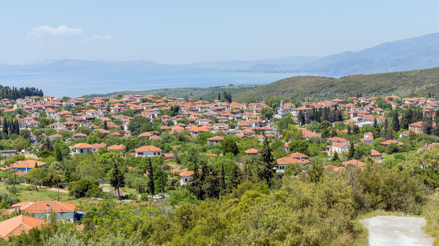 View of Argalasti village, Pelio, Greece