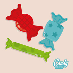 Candy design. sweet icon. dessert concept, vector illustration