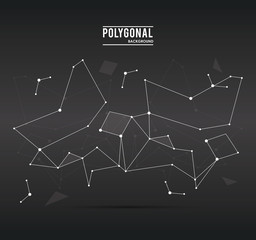 Polygonal design. Geometric shape design. , vector illustration