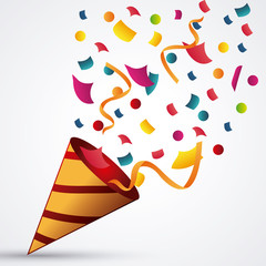 Happy birthday design. confetti icon. celebration concept