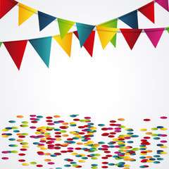 Happy birthday design. confetti icon. celebration concept