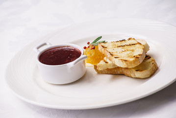 pate with toast