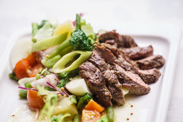 meat with vegetables