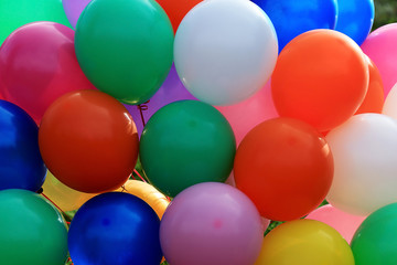 Fototapeta na wymiar texture colorful balloons background