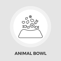 Animal Bowl Flat Icon