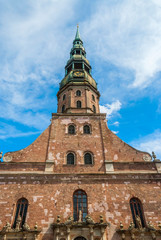 Fototapeta na wymiar View on old St James cathedral in Riga