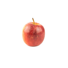 Red apple on white background