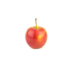 Red apple on white background