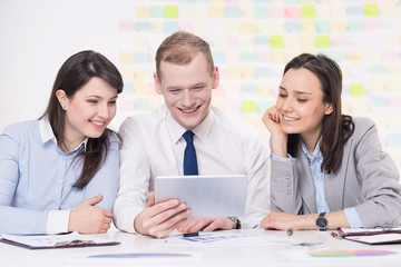 Obraz premium Business company and new technology