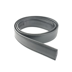  black leather belt isolated on the white