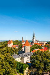 Fototapeta na wymiar View on Tallinn old town, Estonia