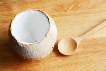 Thai style dessert yam in coconut milk