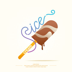 Vector ice cream.