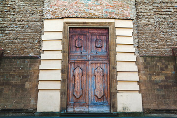 Old wooden door