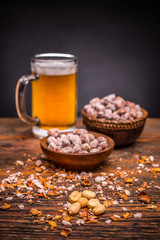 Beer and peanuts