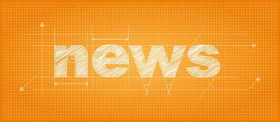 NEWS Technical Lettering Icon