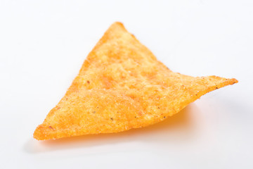 spicy nachos isolated on white