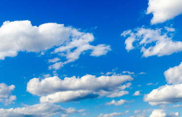 Sunny day with white clouds