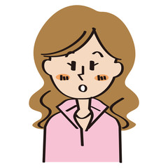 話を聞く若い女性会社員