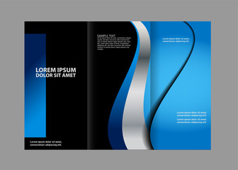 brochure design template vector tri-fold
