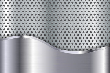Metal background with perforation